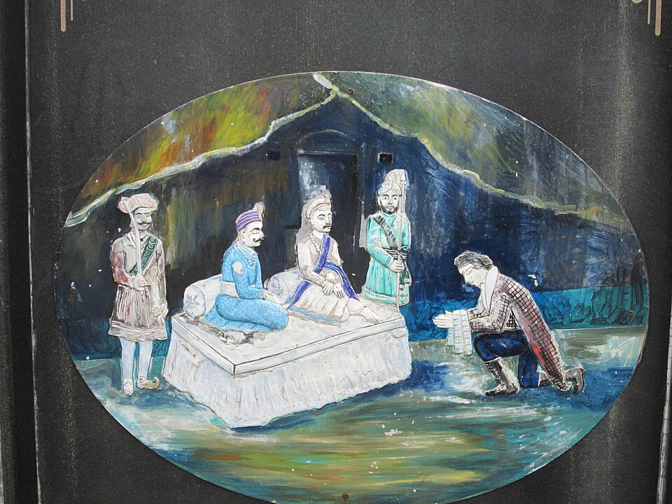 इंग्रज-मराठा युद्ध (Anglo-Maratha Wars) - A mural depicting the British surrender during the First Anglo-Maratha War.