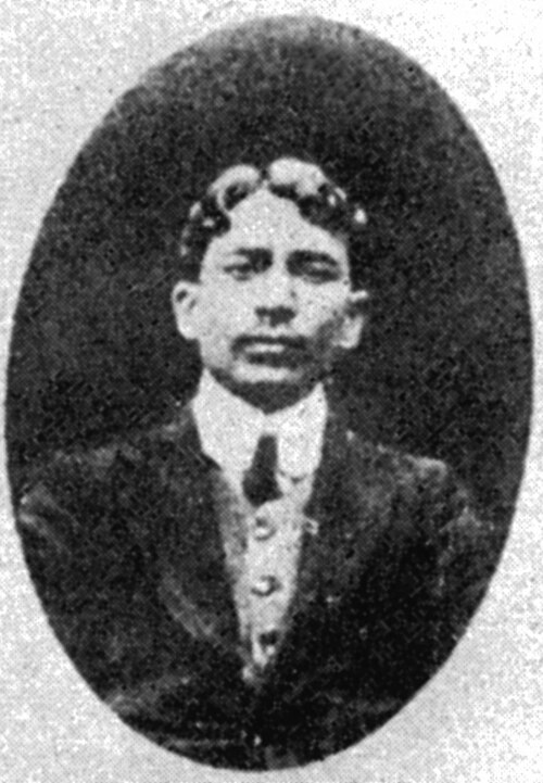 Madanlal Dhingra black and white protrait